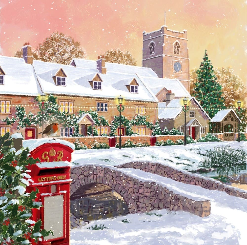 Countryside Christmas Cards Pack of 10 Helen & Douglas House